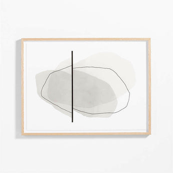 "Bajo el agua" de Kim Knoll 48"x36" Impresión mural enmarcada.