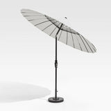 Sombrilla para patio de 9' cúpula blanca Exterior .