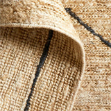 Alfombra de rayas tejida a mano de Antalya 6x9.