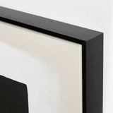 Equilibrio blanco y negro, Arte mural 37 "x51".