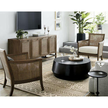 Jardinera alta de fibra de piedra Saabira.