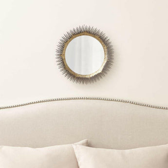 Clarendon Espejo de pared redondo grande.