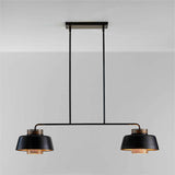 Colgante de 2 luces Colin de metal perforado.