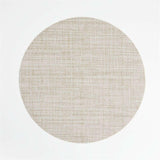 Mantel Individual Crepé Neutro Redondo.