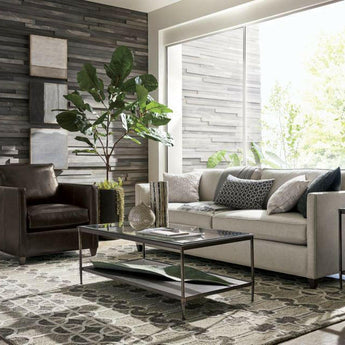 Jardinera alta de fibra de piedra Saabira.