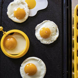 Anillo de silicona amarillo para panqueques/huevos.