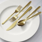 Juego de cubiertos de 20 piezas Jasper Gold.