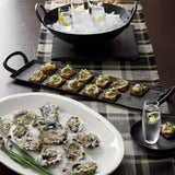 Bol de servir de hierro martillado Feast.