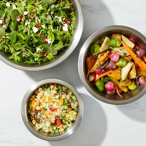 Oxo Bol mezclador de acero inoxidable de 3 piezas.