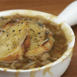 Plato redondo gratinado.