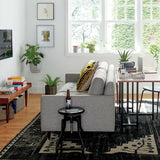 Tate Walnut Banco de listones.