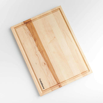 Tabla de Cortar de Arce Reversible Crate & Barrel con Reposa Carne 24 "x18".
