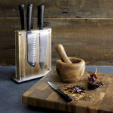 Tabla de cortar de grano cuadrado.