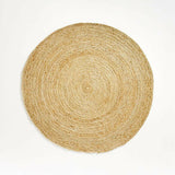Alfombra redonda Sentina Light Natural de 6 pies.