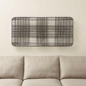 Cesta de tabaco Arte de pared de metal.