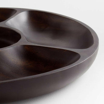 Servidor ebonizado de 5 piezas Tondo.