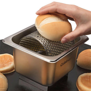 Manteca de acero inoxidable.