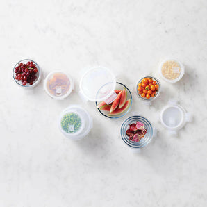 Crate & Barrel 20-Piece Round Glass Storage Set.