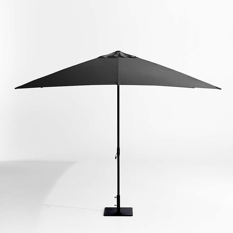 Rectangle Sunbrella® Cast Outdoor Patio Umbrella with Black Metal Fram