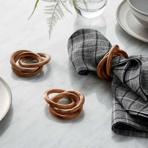 3-Ring Wood Napkin Ring.