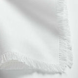 Craft Crisp White Cotton Fringe Napkin.