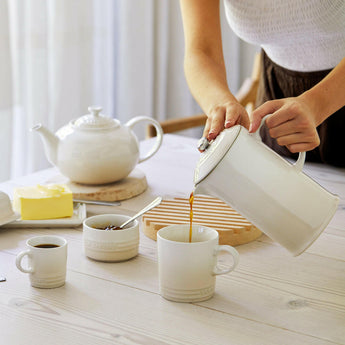 Le Creuset Meringue French Press 22cm.