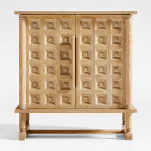 Honore Wood Bar Cabinet by Athena Calderone
