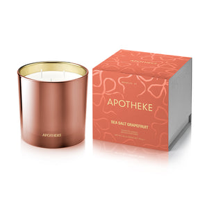 Apotheke Sea Salt Grapefruit Limited-Edition Specialty 3-Wick Scented Candle