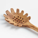 Crate & Barrel Acacia Pasta Spoon.