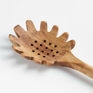 Crate & Barrel Acacia Pasta Spoon.