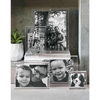 Acrylic Block 11x11 Wall-Mounted Picture Frame.