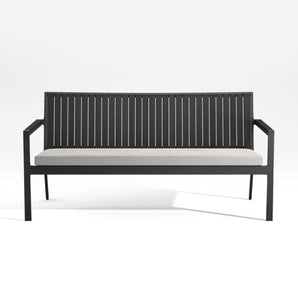Alfresco Outdoor Sofa with Silver Sunbrella ® Cushion