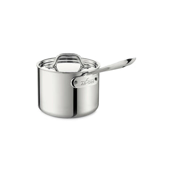All-Clad ® d3 Stainless Steel 1.5-Qt. Saucepan with Lid.