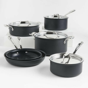 All-Clad ® HA1 Curated Hard-Anodized Non-Stick 10-Piece Cookware Set.