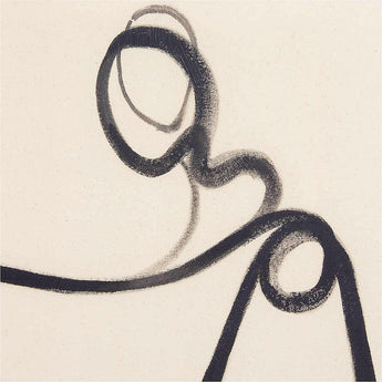 "All Grown Up" by Michel Smith Boyd Tan Brown Canvas 40"x60" Framed Wall Art Print.