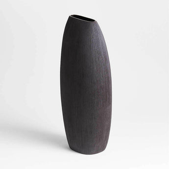 Alura Tall Grey Porcelain Vase.