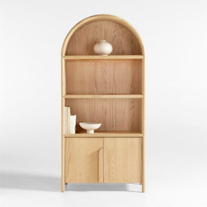Annie Wood Storage Bookcase with Shelves by Leanne Ford