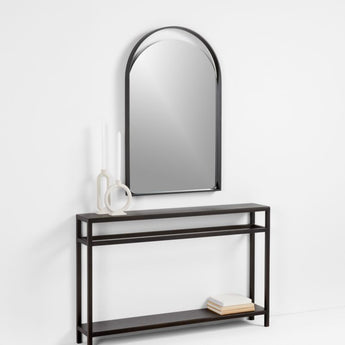 Aosta Black Wall Mirror 25"x40".