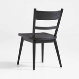 Arno Black Wood Side Chair.