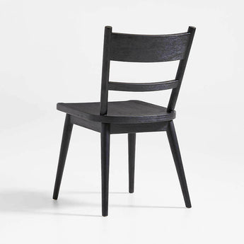 Arno Black Wood Side Chair.
