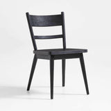 Arno Black Wood Side Chair.