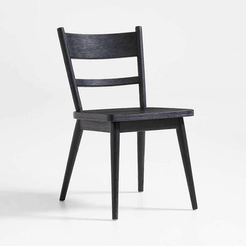 Arno Black Wood Side Chair.