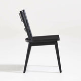 Arno Black Wood Side Chair.