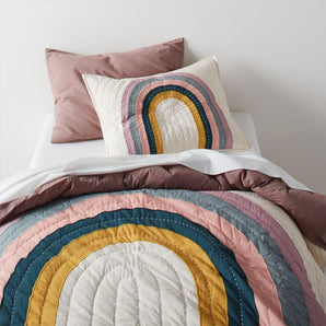 Kids Asha Organic Cotton Rainbow Quilt