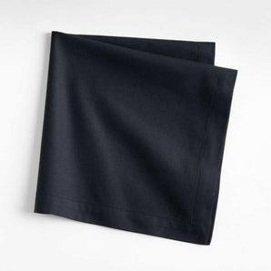 Aspen Ink Black Cotton Napkin.