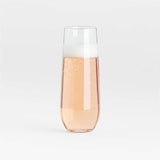 Aspen 9-Oz. Stemless Flute Glass.