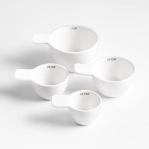 Aspen White Measuring Cups.