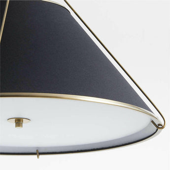 Remi Black Conical Pendant Light.