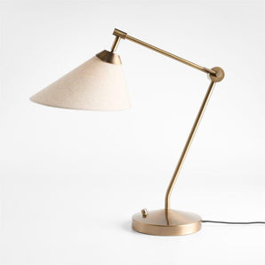 Avant Metal Task Lamp with Fabric Shade
