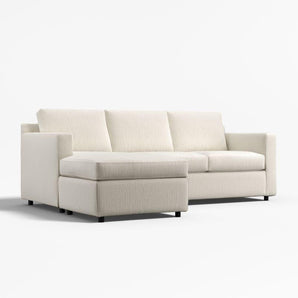 Barrett II 91" Reversible Storage Chaise Lounge Sectional Sofa